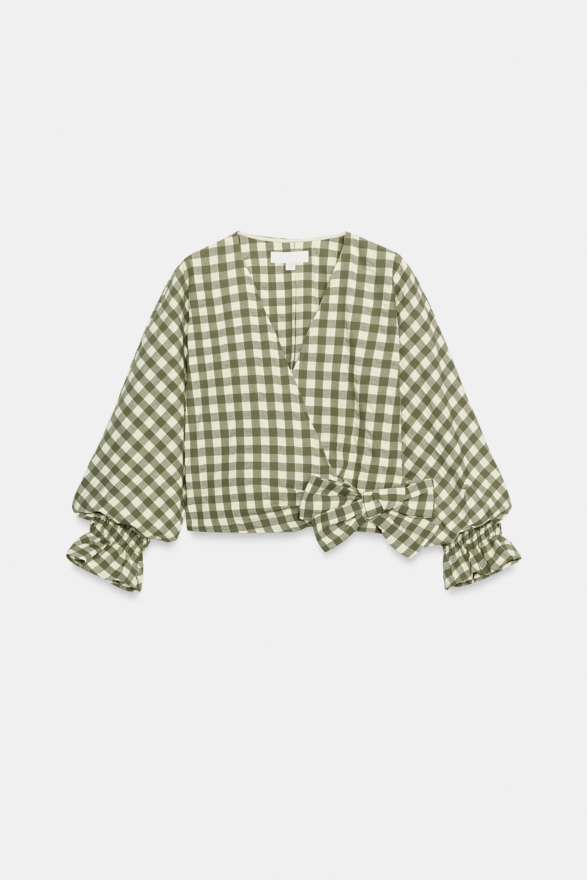 VESTE À NŒUD CARREAUX VICHY